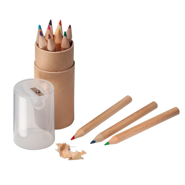 Custom Printed Coloured pencil set "Sharpener" - Image 1