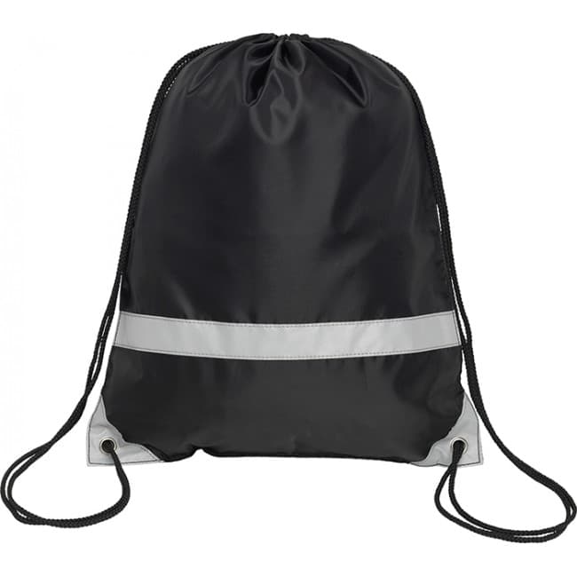 Custom Printed Knockholt Reflective Drawstring Bag - Image 2