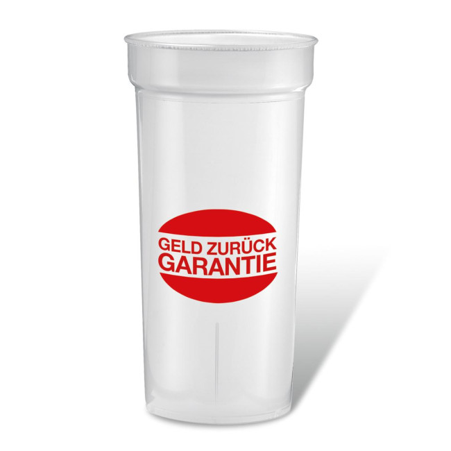 Custom Printed Plastic Reusable Drinking Cup 0.5L - Image 1