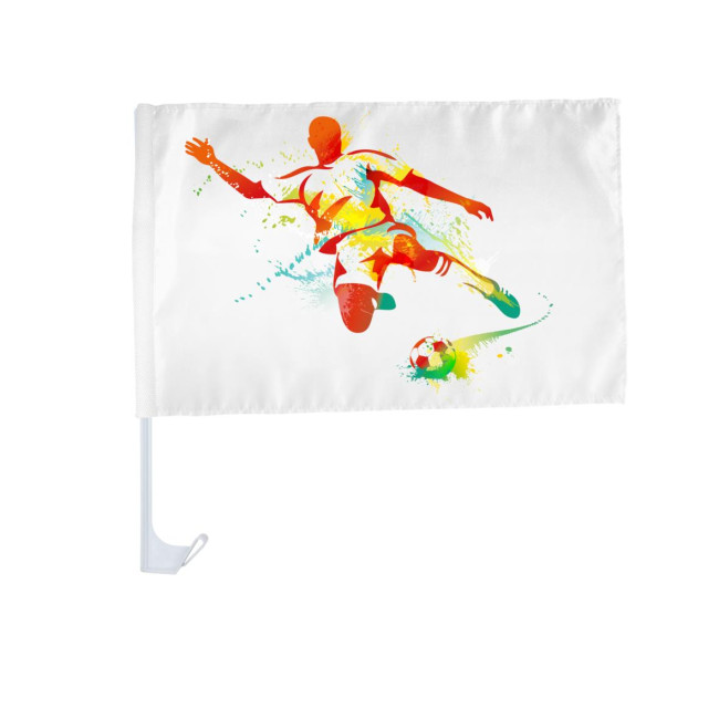 Custom Printed Bianco Car Flag  - Image 1