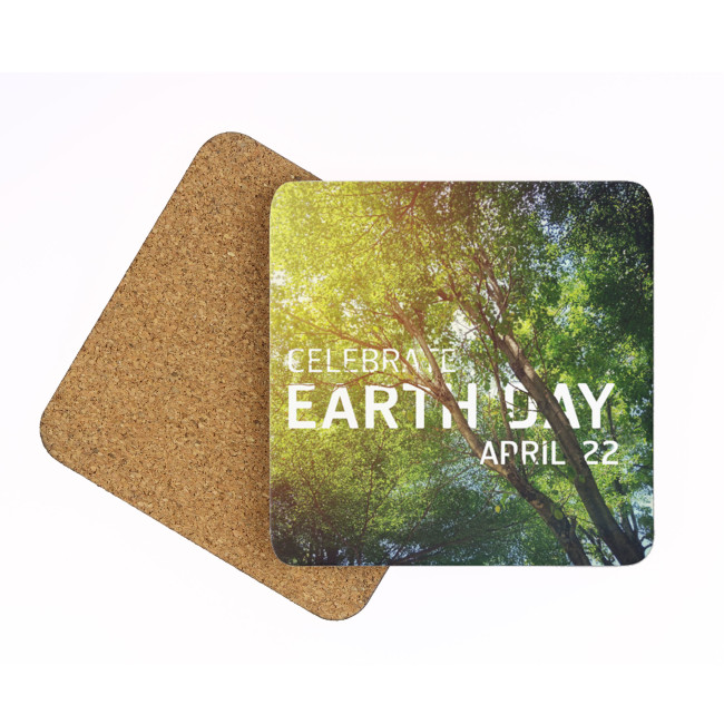 Custom Printed Standard Cork Back Coaster - Image 1