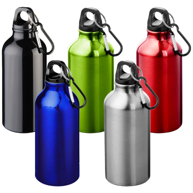 Custom Printed Oregon Aluminium Water Bottle 400ml - Image 1