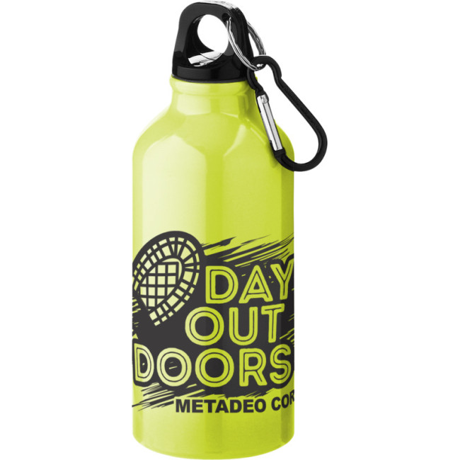 Custom Printed Oregon Aluminium Water Bottle 400ml - Image 2