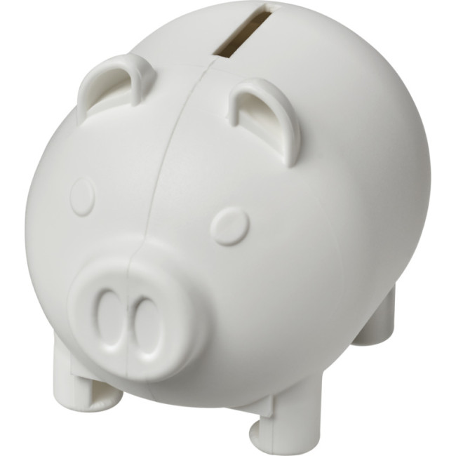 Custom Printed Oink Recycled Plastic Piggy Bank - Image 1