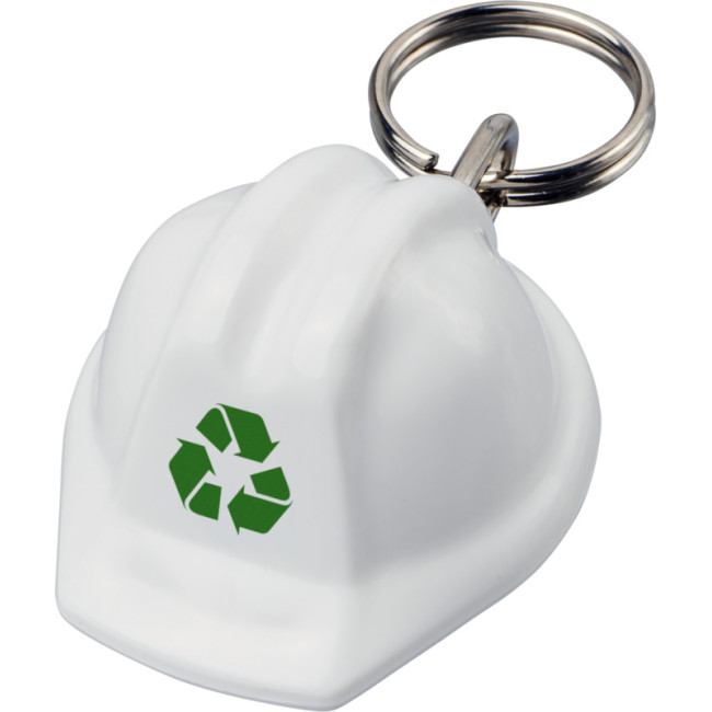 Custom Printed Kolt Hard Hat-Shaped Recycled Keychain - Image 2