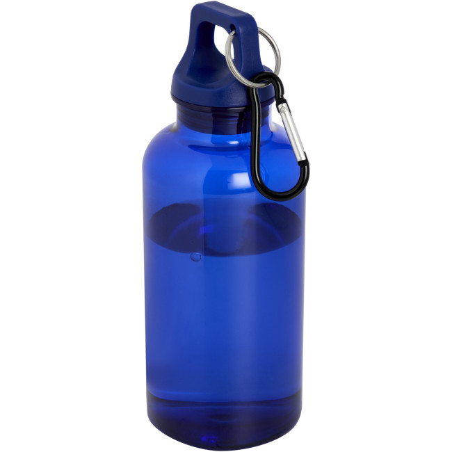 Custom Printed Oregon RCS Certified Recycled Plastic Water Bottle With Carabiner 400ml - Image 5