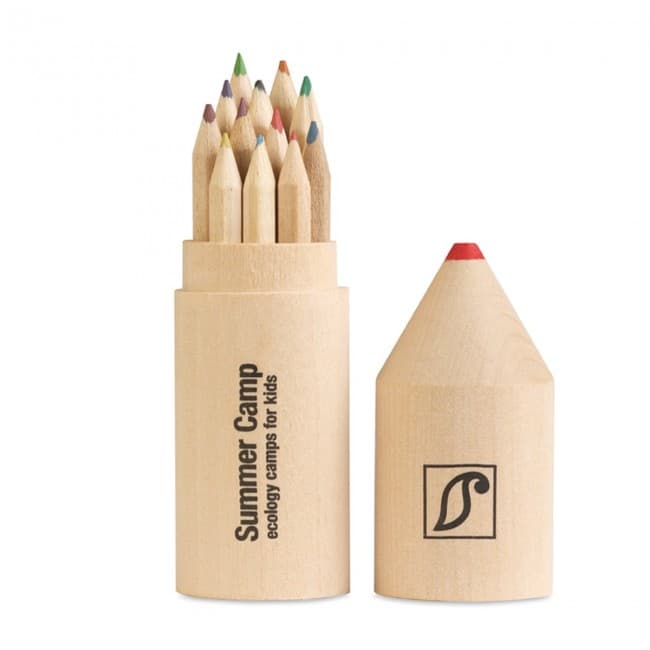 Custom Printed 12 Pencils In Wooden Box - Image 5