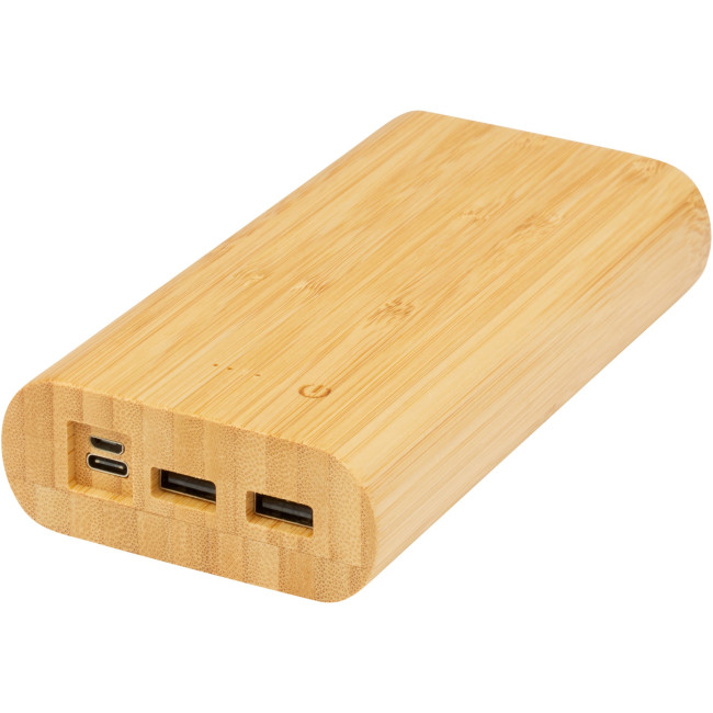 Custom Printed Tulda Bamboo Power Bank 20.000 mAh