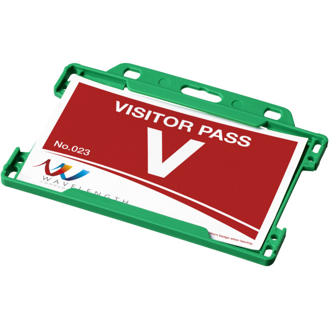 Custom Printed Vega Plastic Card Holder - Image 2