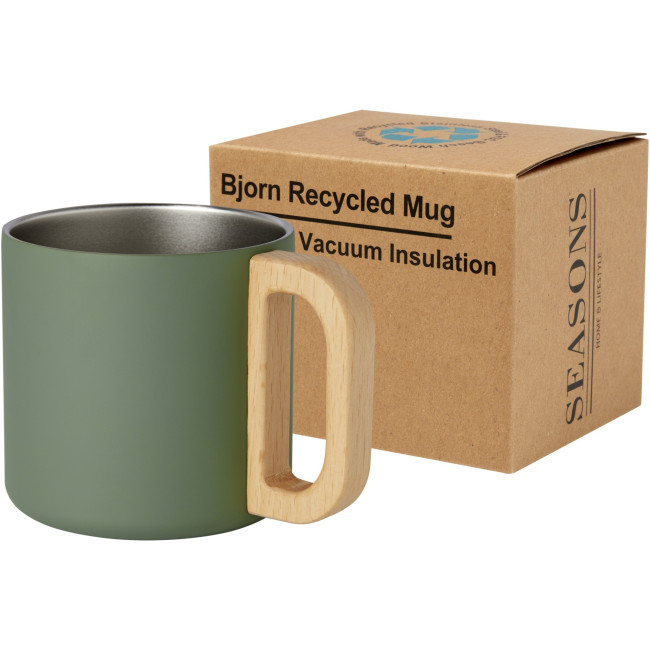 Custom Printed Bjorn 360 ml RCS Certified Recycled Stainless Steel Mug With Copper Vacuum Insulation - Image 4