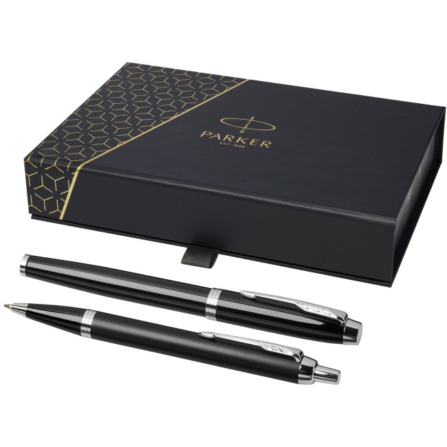 Custom Printed Parker Im Ballpoint And Fountain Pen Set