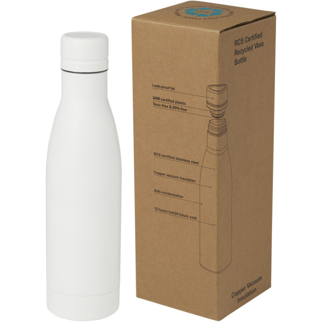 Custom Printed Vasa RCS Certified Recycled Stainless Steel Copper Vacuum Insulated Bottle 500ml - Image 6