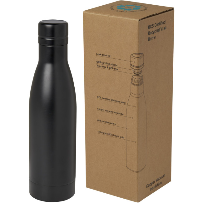 Custom Printed Vasa RCS Certified Recycled Stainless Steel Copper Vacuum Insulated Bottle 500ml - Image 1