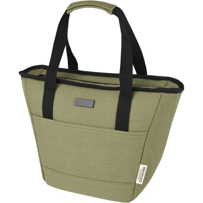 Custom Printed Joey 9-Can GRS Recycled Canvas Lunch Cooler Bag 6L - Image 3