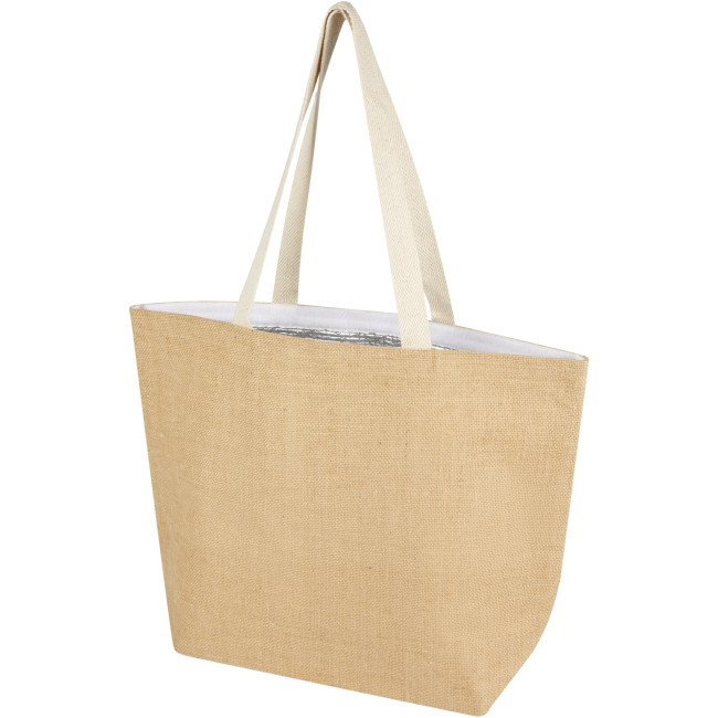 Custom Printed Juta 300 g/m² Jute Cooler Tote Bag 12L