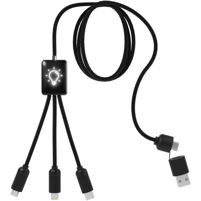 Custom Printed SCX.Design C28 5-In-1 Extended Charging Cable - Image 1