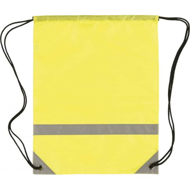 Custom Printed Knockholt Reflective Drawstring Bag - Image 1