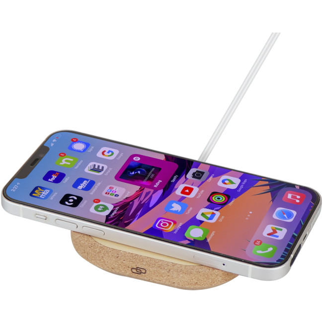 Custom Printed Cerris Cork Wireless Charging Pad 15W