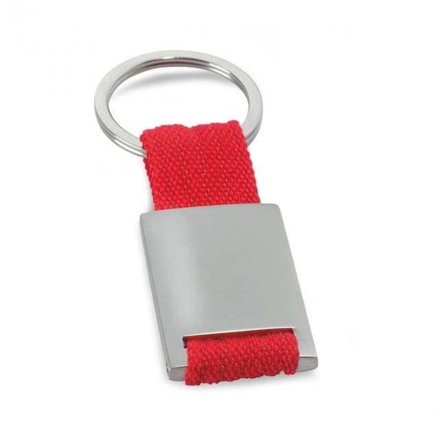 Custom Printed Metal rectangular keyring - Image 2