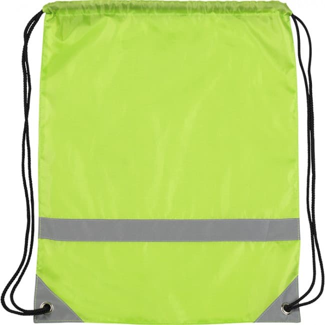 Custom Printed Knockholt Reflective Drawstring Bag - Image 1