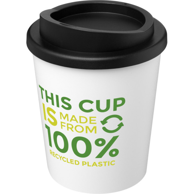 Custom Printed Americano Espresso Recycled Insulated Tumbler 250ml - Image 1