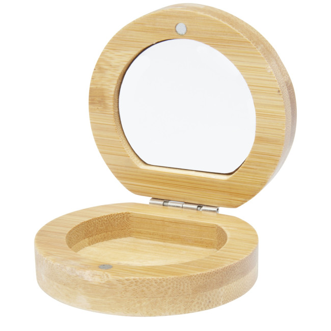 Custom Printed Afrodit Bamboo Pocket Mirror