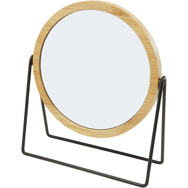 Custom Printed Hyrra Bamboo Standing Mirror