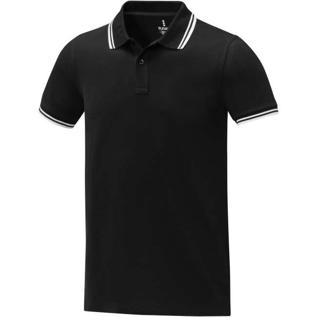 Custom Printed Amarago Short Sleeve Men's Tipping Polo - Image 5