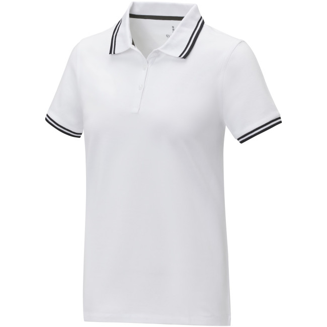 Custom Printed Amarago Short Sleeve Women's Tipping Polo - Image 2