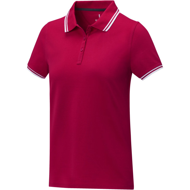 Custom Printed Amarago Short Sleeve Women's Tipping Polo - Image 3