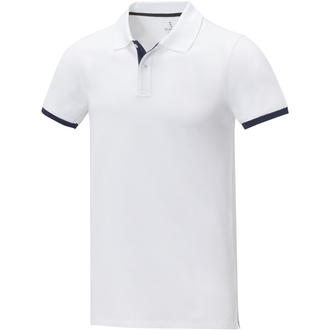 Custom Printed Morgan Short Sleeve Men's Duotone Polo - Image 1