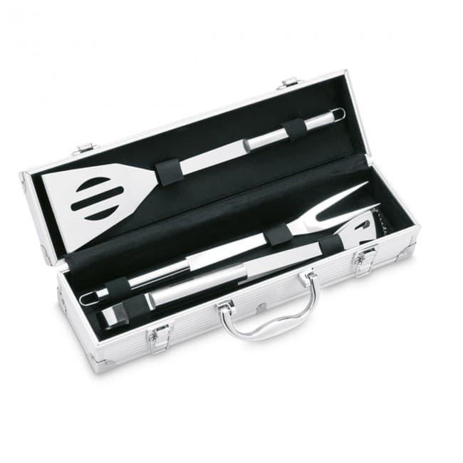 Custom Printed 3 BBQ Tools In Aluminium Case - Image 5