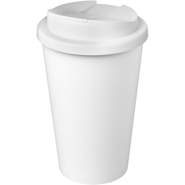 Custom Printed Americano Eco Recycled Tumbler With Spill-Proof Lid 350ml - Image 3