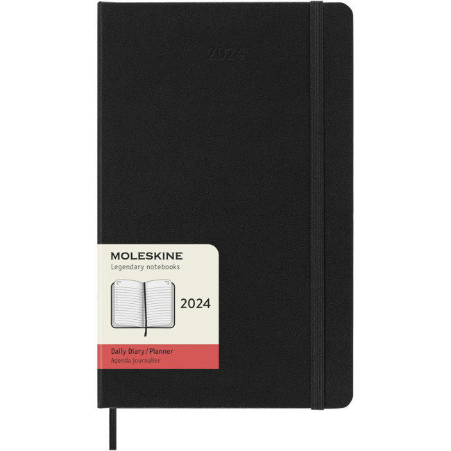 Custom Printed Moleskine 12m Daily L Hard Cover Planner