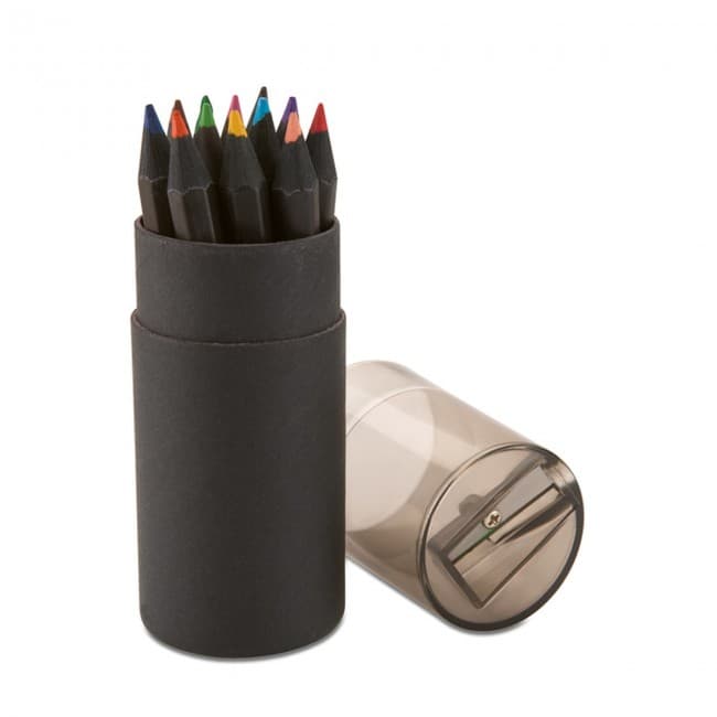 Custom Printed Black Colouring Pencils - Image 2