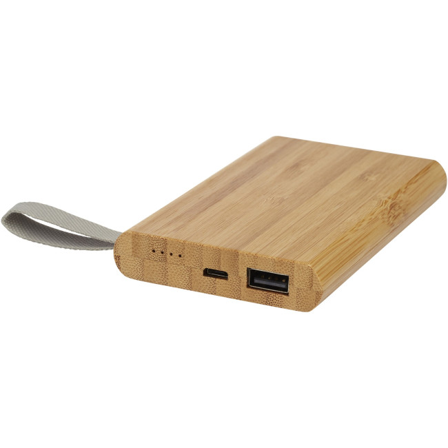 Custom Printed Tulda 5000 mAh Bamboo Power Bank