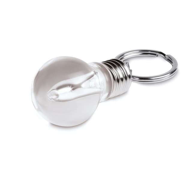 Custom Printed Light bulb shape key ring - Image 1