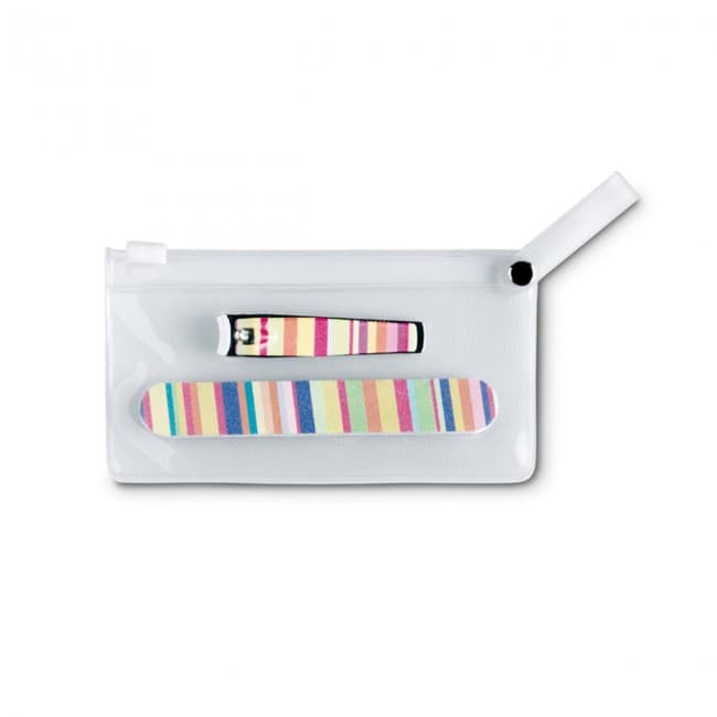 Custom Printed Manicure tools in clear pouch - Image 4