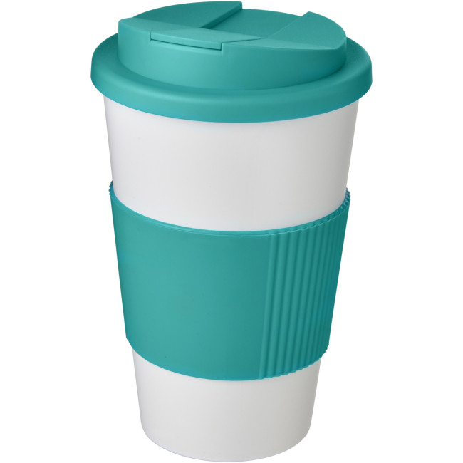 Custom Printed Americano Tumbler With Grip & Spill-Proof Lid 350ml - Image 6