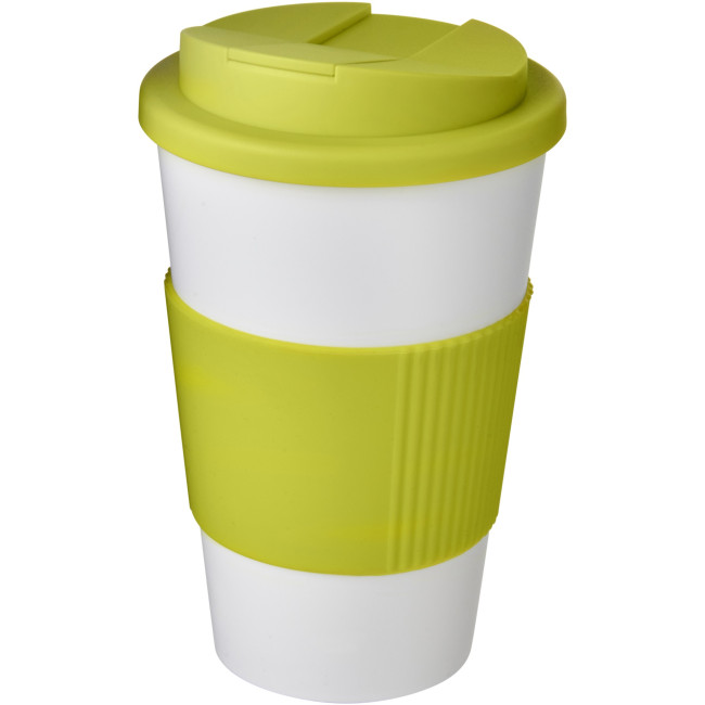 Custom Printed Americano Tumbler With Grip & Spill-Proof Lid 350ml - Image 7