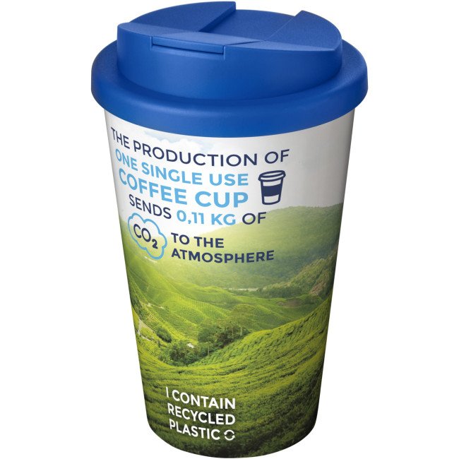 Custom Printed Brite-Americano Tumbler With Spill-Proof Lid 350ml - Image 3