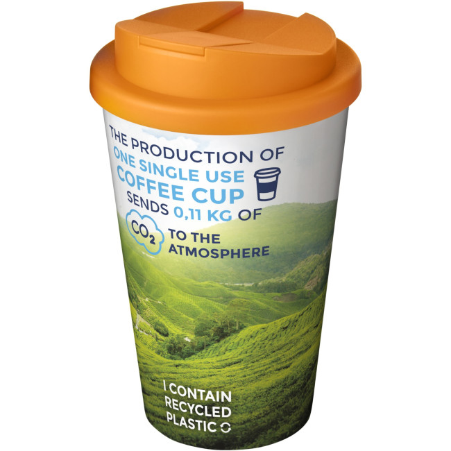 Custom Printed Brite-Americano Tumbler With Spill-Proof Lid 350ml - Image 2