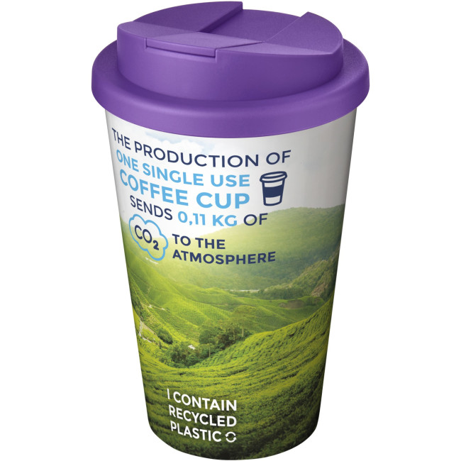 Custom Printed Brite-Americano Tumbler With Spill-Proof Lid 350ml - Image 1