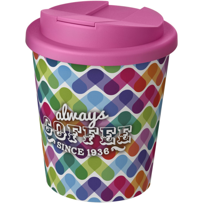 Custom Printed Brite-Americano Espresso Tumbler With Spill-Proof Lid 250ml - Image 1