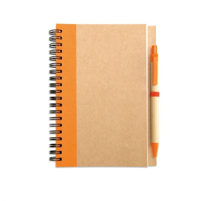 Custom Printed B6 Recycled Notebook With Pen - Image 5