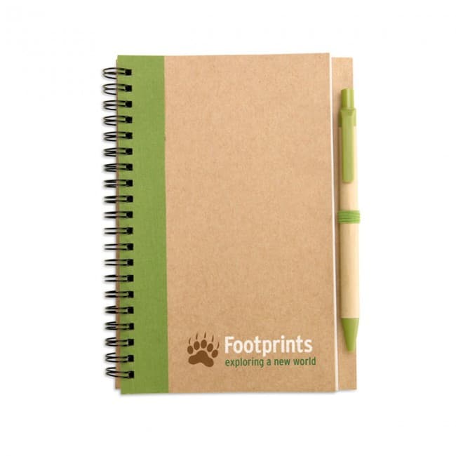 Custom Printed B6 Recycled Notebook With Pen - Image 6