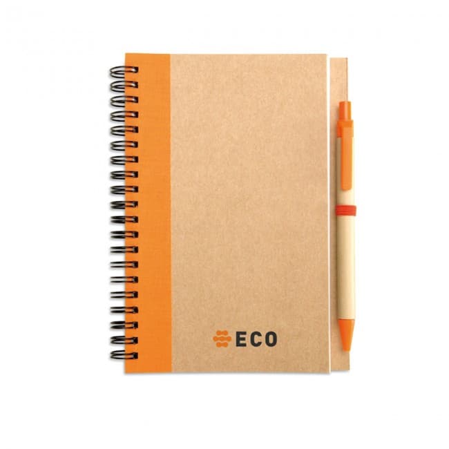 Custom Printed B6 Recycled Notebook With Pen - Image 9