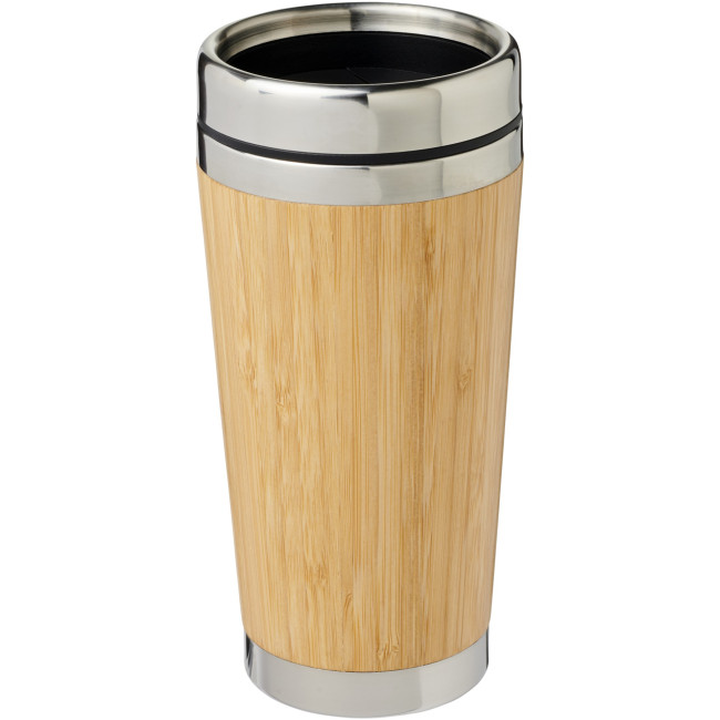 Custom Printed Bambus Tumbler With Bamboo Outer 450ml