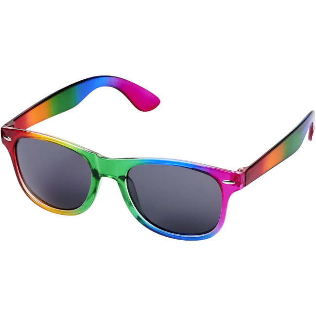 Custom Printed Sun Ray Rainbow Sunglasses