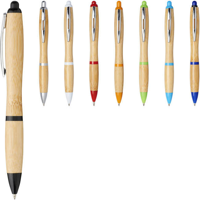 Custom Printed Nash Bamboo Ballpoint Pen - Image 6